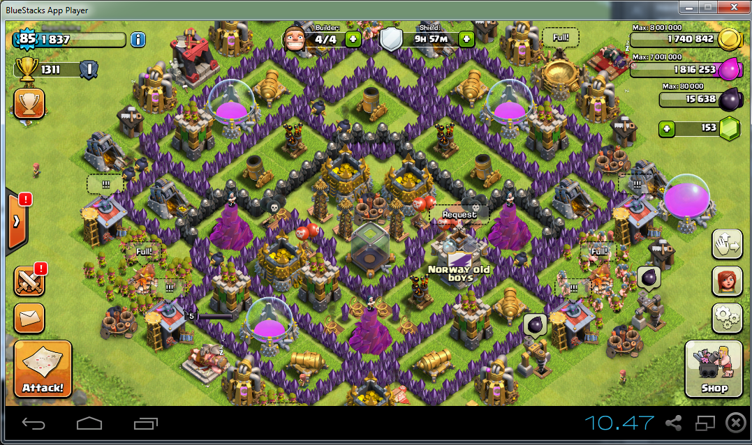 play clash of clans on pc and mac with bluestacks iphone emulator